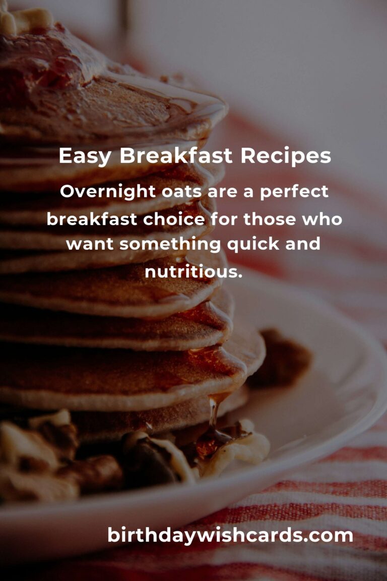 Easy Breakfast Recipes for Busy Retirees
