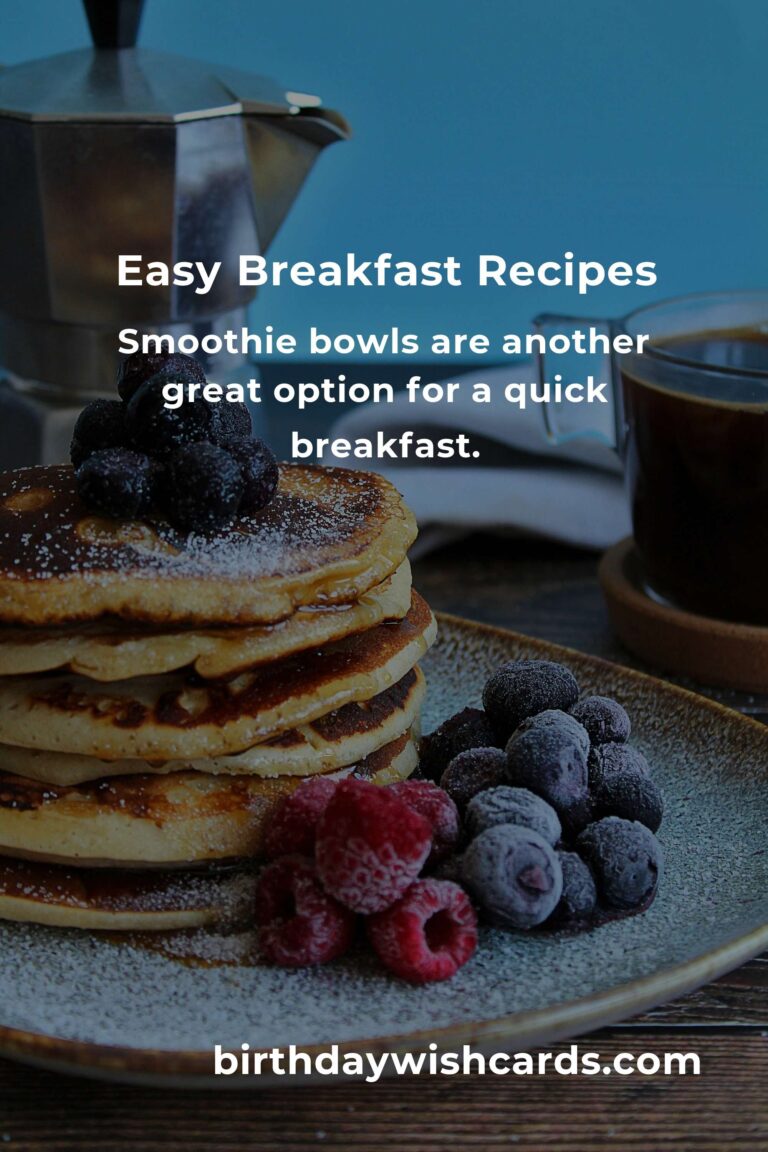 Easy Breakfast Recipes for Busy Retirees
