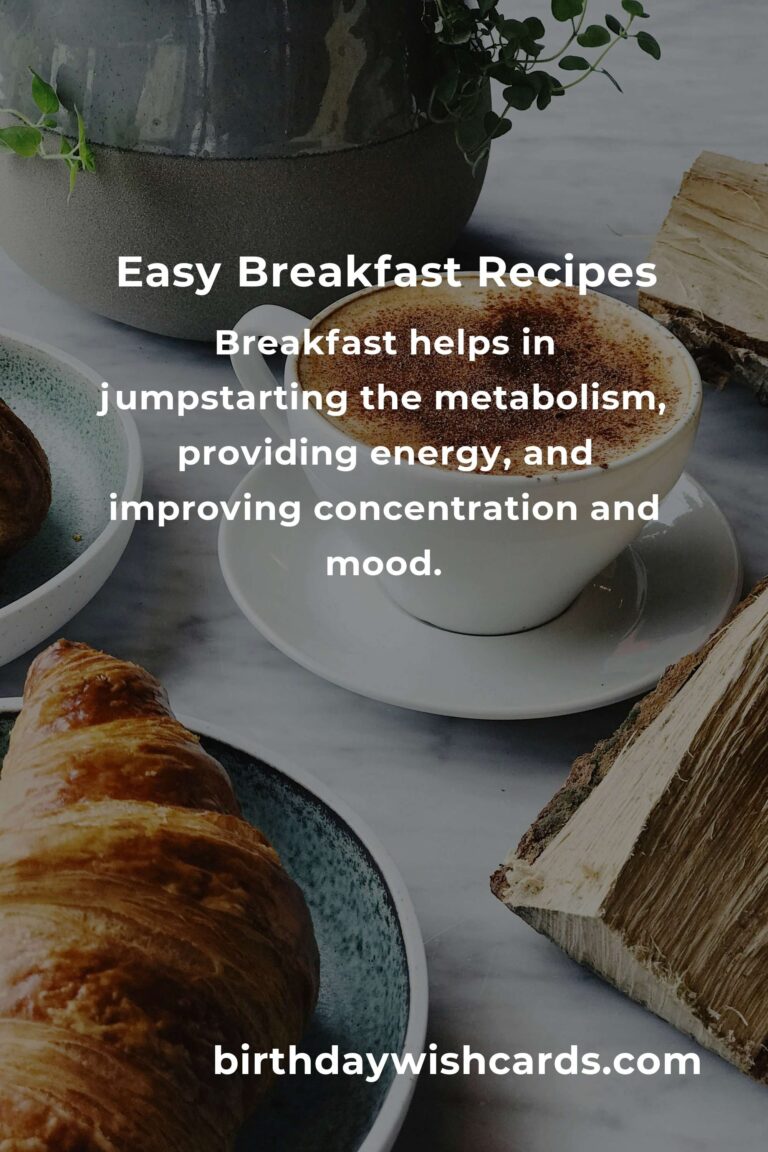Easy Breakfast Recipes for Busy Retirees