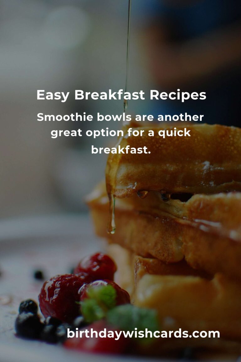 Easy Breakfast Recipes for Busy Retirees