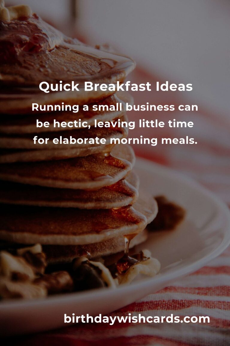 Easy Breakfast Recipes for Busy Small Business Owners