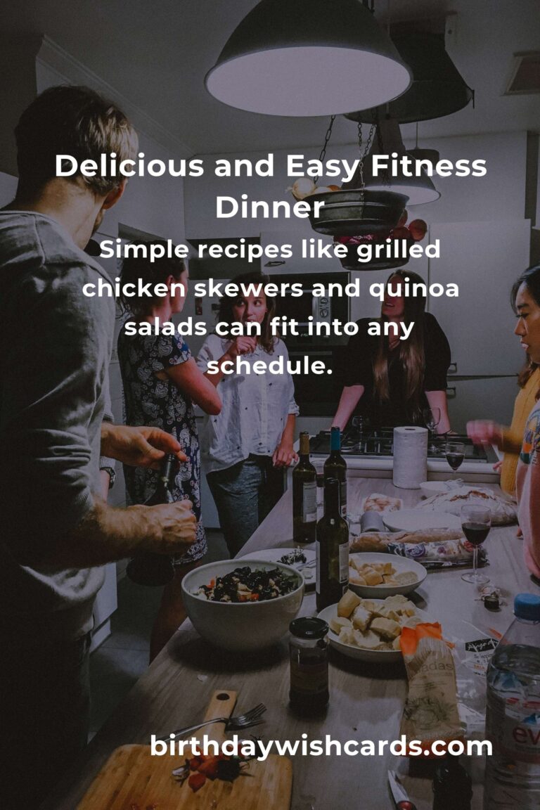 Easy Dinner Ideas: Nourishing Meals for Busy Fitness Enthusiasts