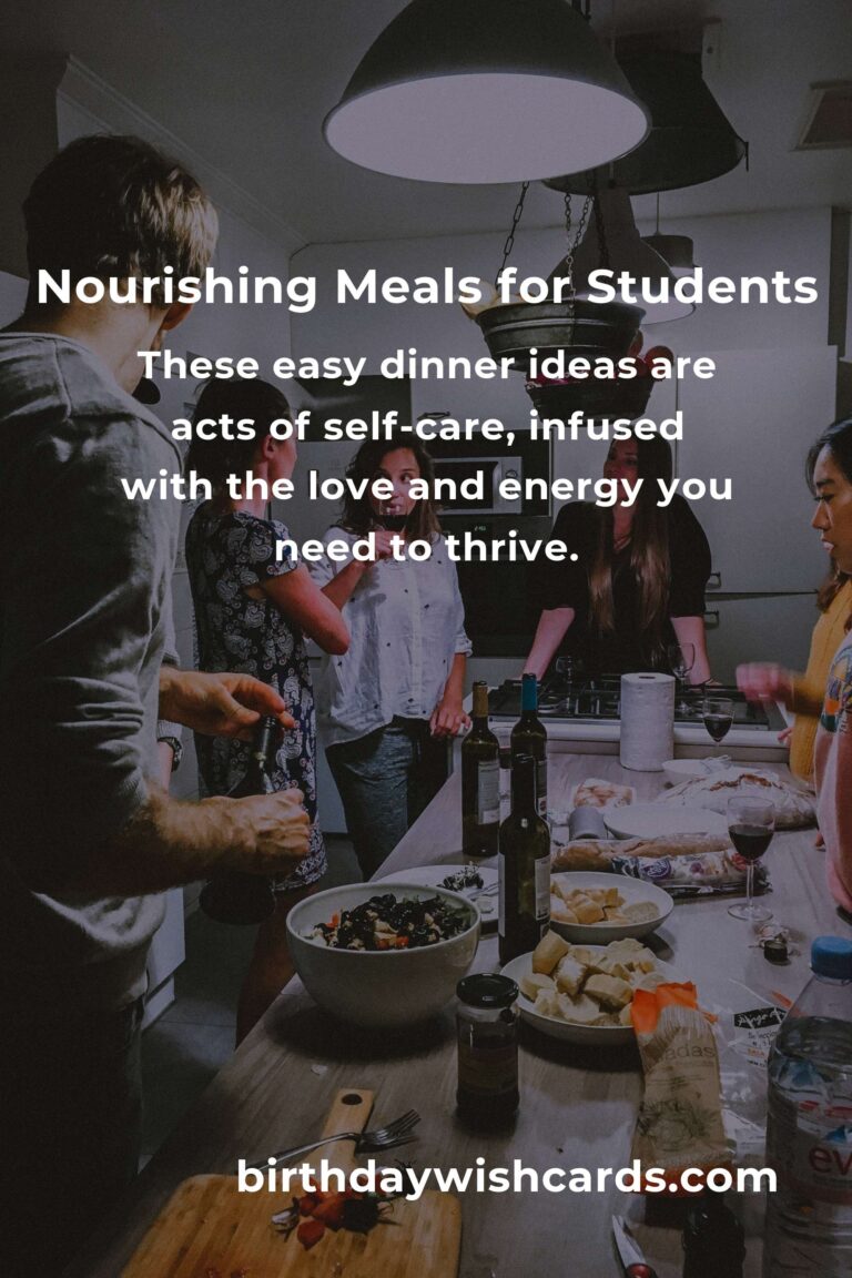 Easy Dinner Ideas for Busy Students: Nourishing Your Body and Mind