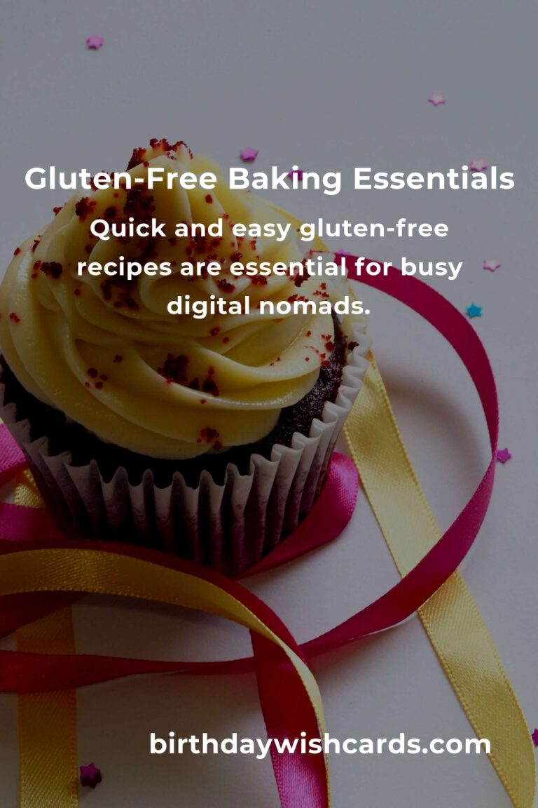 Easy Gluten-Free Baking Tips for Busy Digital Nomads