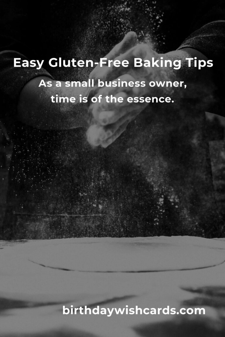Easy Gluten-Free Baking Tips for Busy Small Business Owners