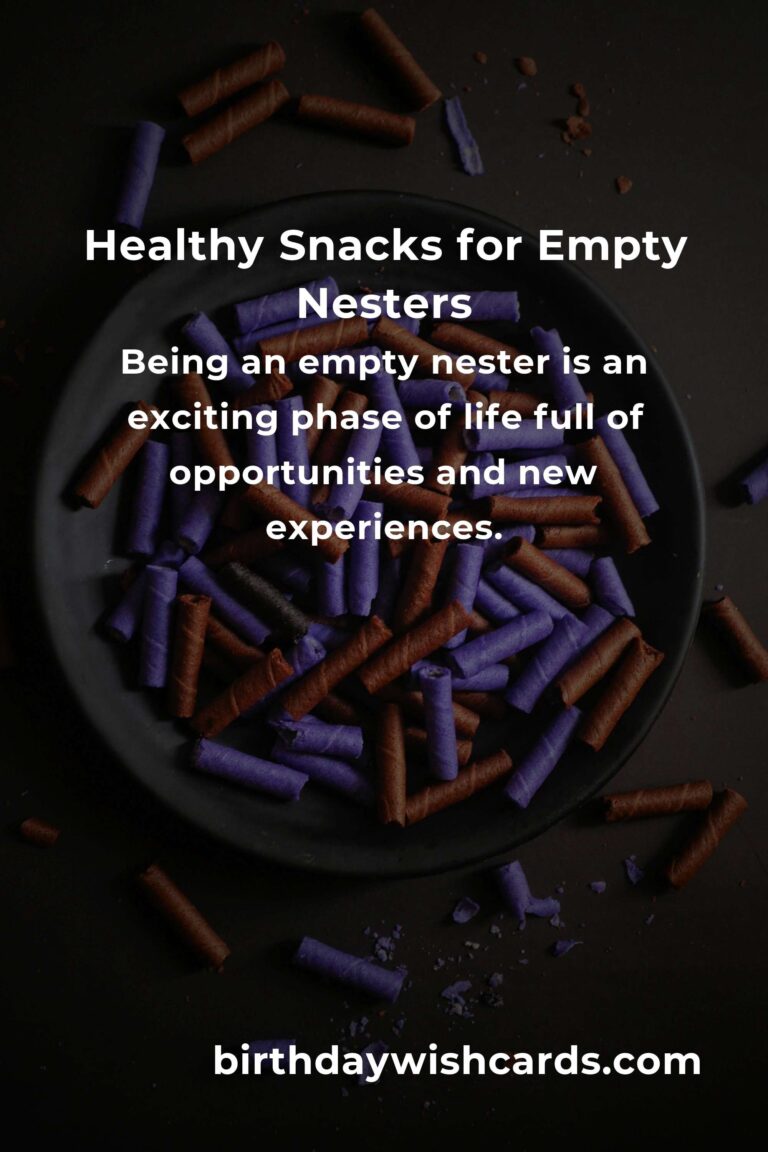 Easy Healthy Snacks for Busy Empty Nesters