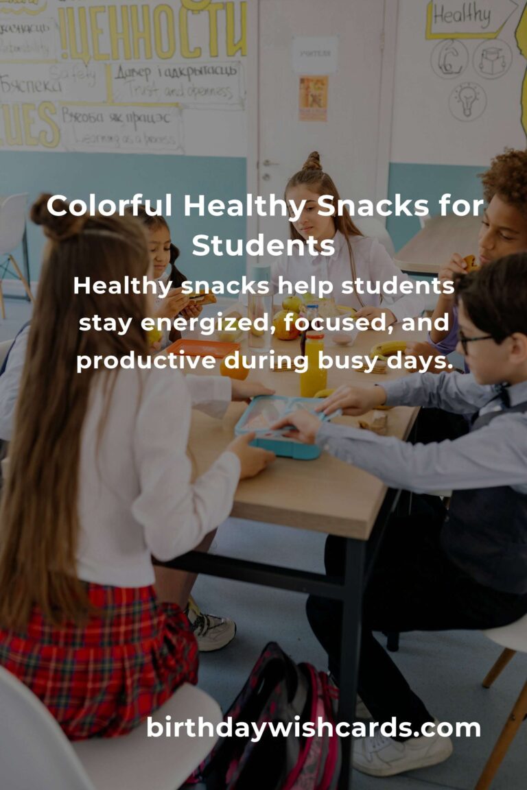 Easy Healthy Snacks for Busy Students: Fuel Your Success On the Go
