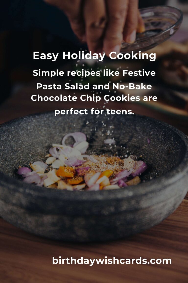 Easy Holiday Cooking Tips for Busy Teens
