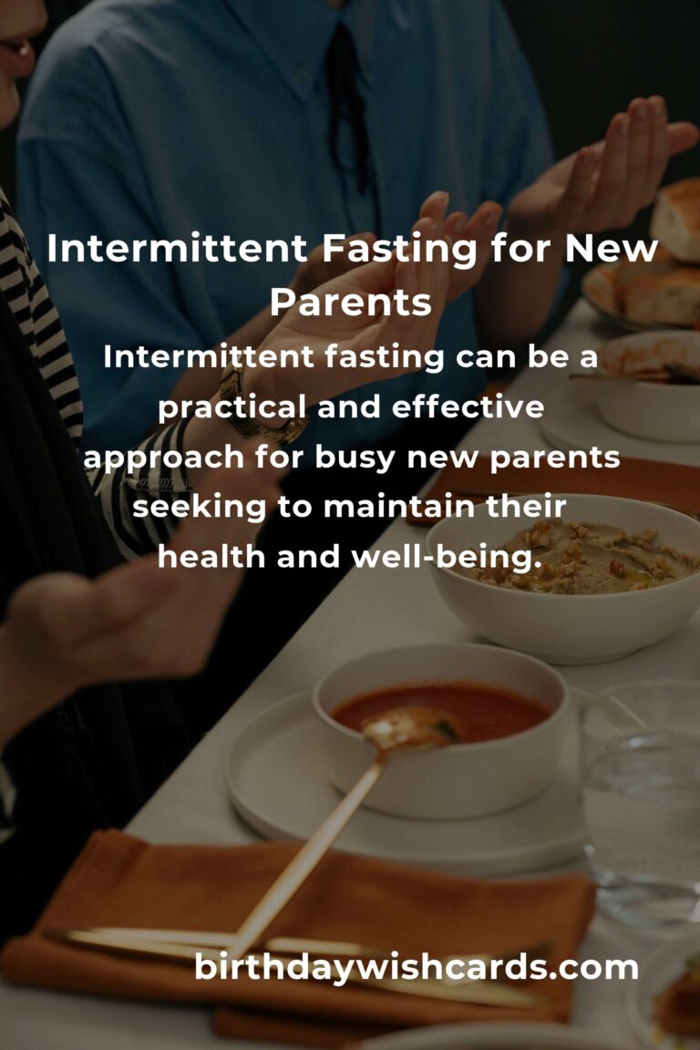 Easy Intermittent Fasting for Busy New Parents