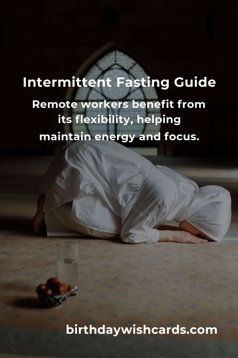 Easy Intermittent Fasting for Busy Remote Workers