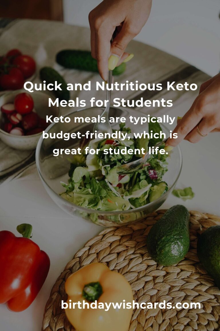 Easy Keto Recipes for Busy Students: Nourishing Your Body and Soul on a Tight Schedule