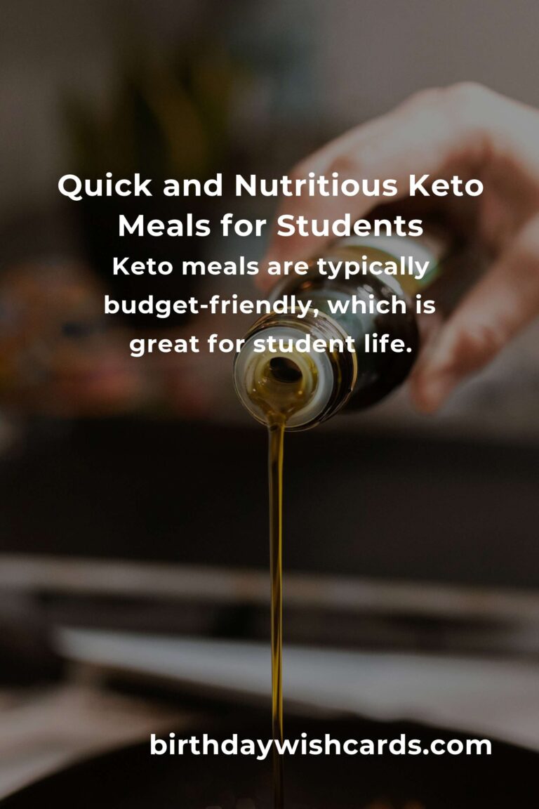 Easy Keto Recipes for Busy Students: Nourishing Your Body and Soul on a Tight Schedule
