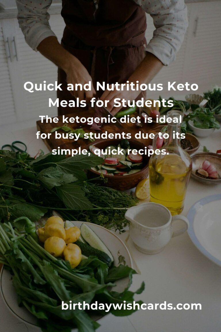 Easy Keto Recipes for Busy Students: Nourishing Your Body and Soul on a Tight Schedule