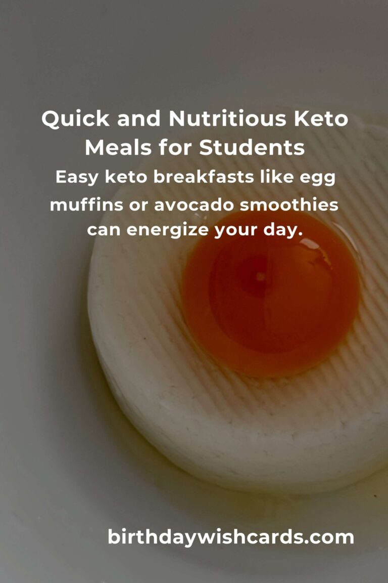 Easy Keto Recipes for Busy Students: Nourishing Your Body and Soul on a Tight Schedule