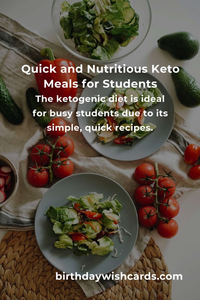 Easy Keto Recipes for Busy Students: Nourishing Your Body and Soul on a Tight Schedule