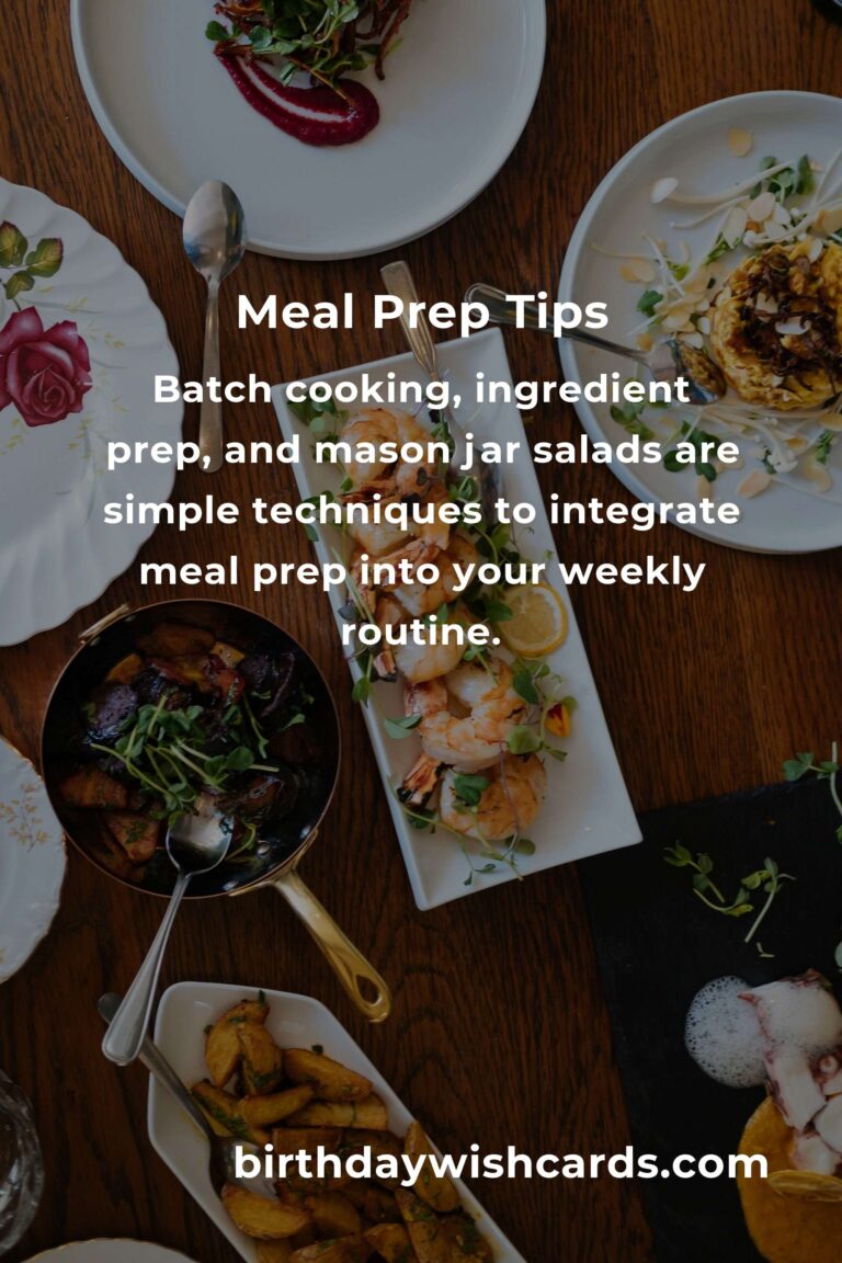 Easy Meal Prep Strategies for Busy Freelancers
