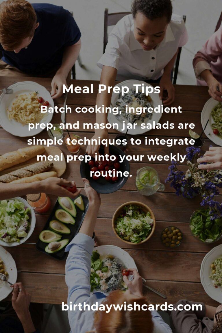 Easy Meal Prep Strategies for Busy Freelancers