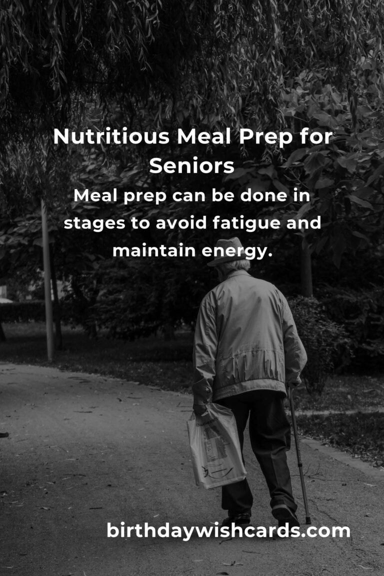 Easy Meal Prep for Busy Seniors: Nutritious and Time-Saving Tips
