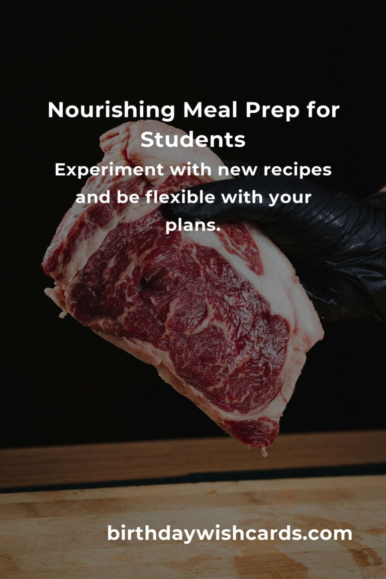 Easy Meal Prep for Busy Students: Nourishing Your Body and Soul