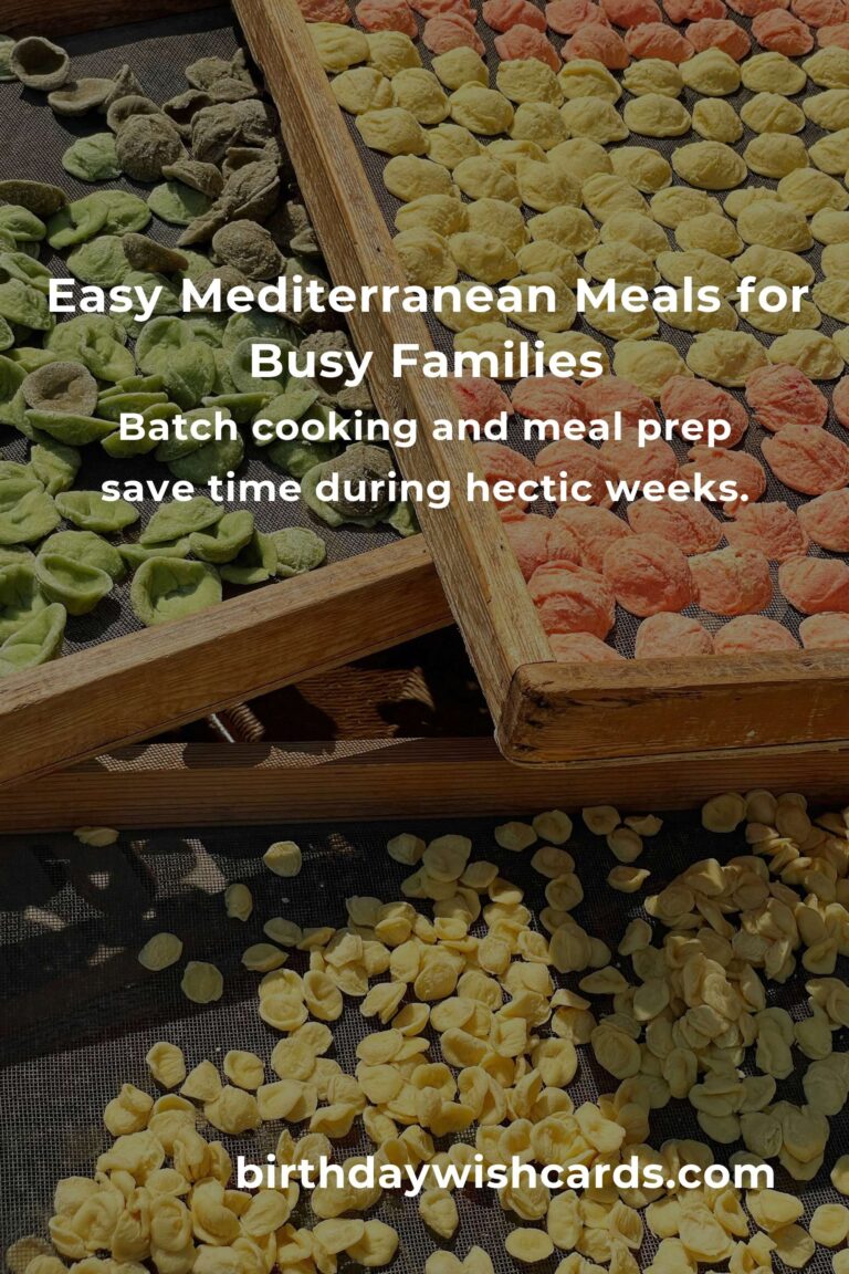 Easy Mediterranean Diet for Busy Single Parents: Nourish Your Family and Yourself Without Stress