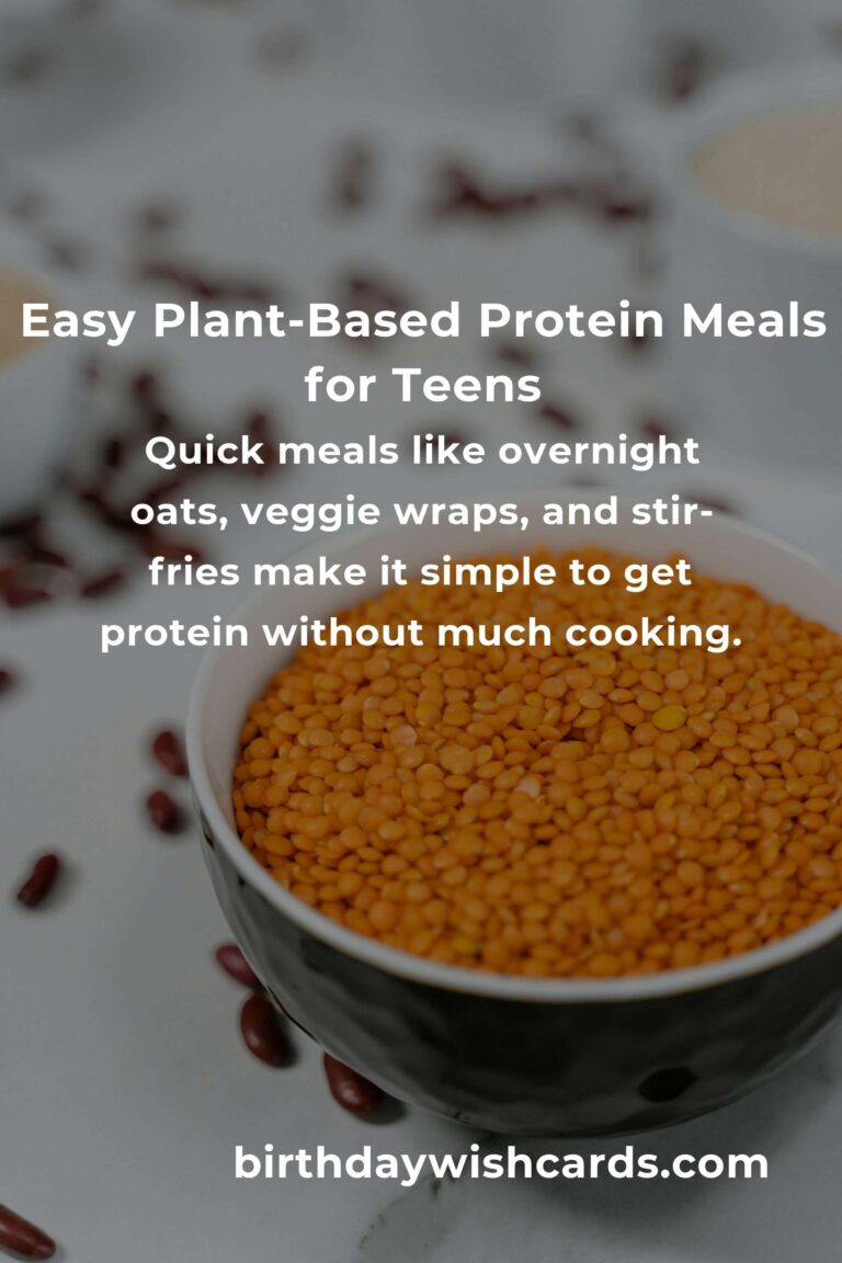 Easy Plant-Based Protein Hacks for Busy Teens: Fuel Your Day the Smart Way!