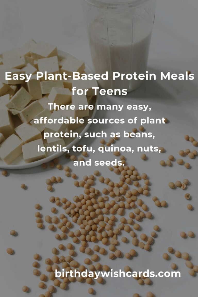 Easy Plant-Based Protein Hacks for Busy Teens: Fuel Your Day the Smart Way!
