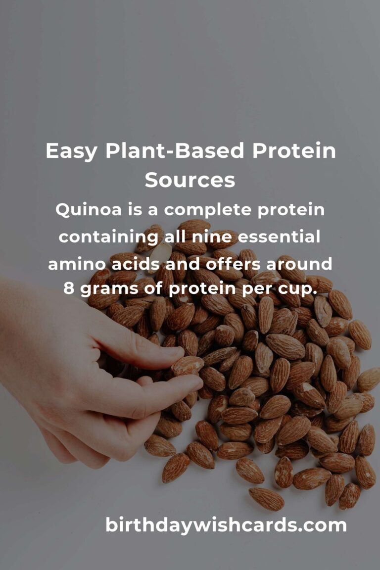Easy Plant-Based Protein Sources for Busy New Parents
