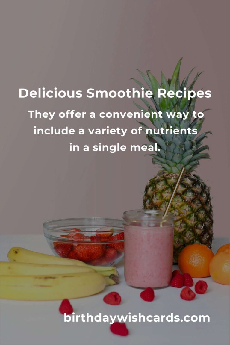 Easy Smoothie Recipes for Busy Remote Workers