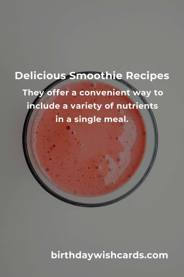 Easy Smoothie Recipes for Busy Remote Workers