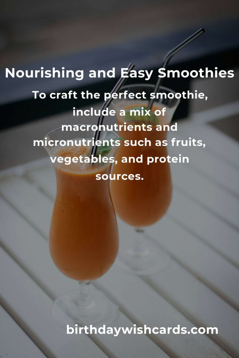 Easy Smoothie Recipes for Busy Single Parents: Nourishing and Time-Saving Blends