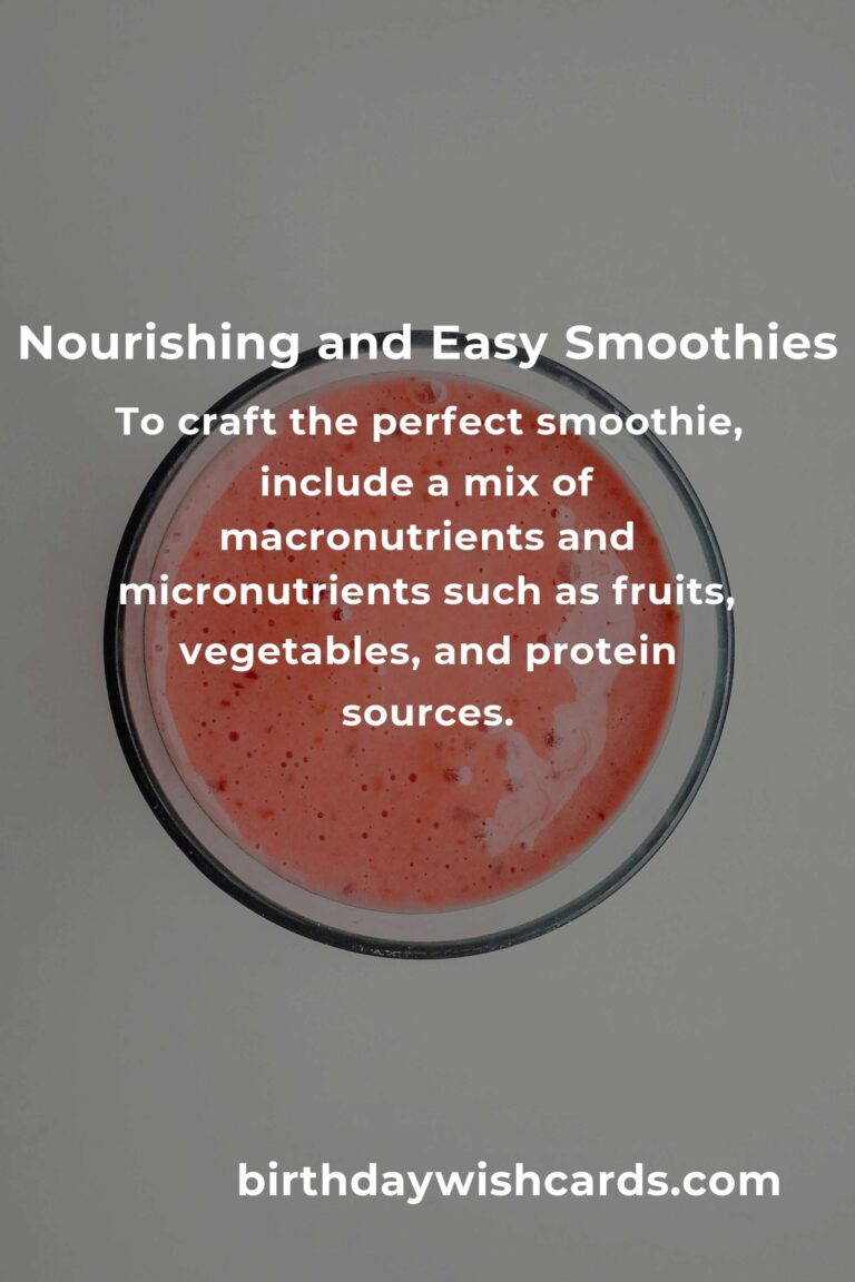 Easy Smoothie Recipes for Busy Single Parents: Nourishing and Time-Saving Blends