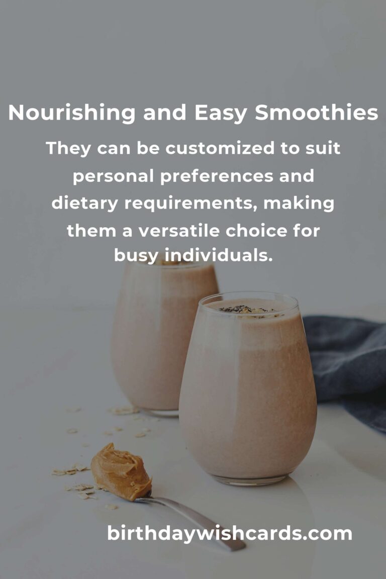 Easy Smoothie Recipes for Busy Single Parents: Nourishing and Time-Saving Blends