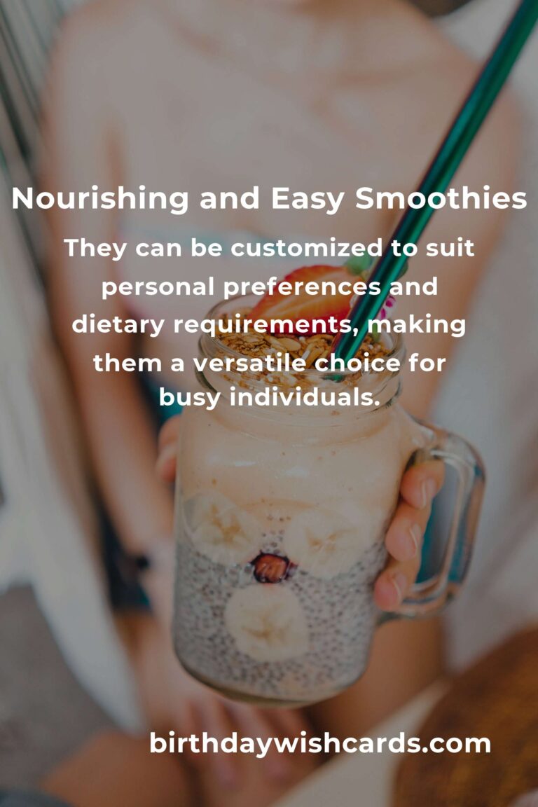 Easy Smoothie Recipes for Busy Single Parents: Nourishing and Time-Saving Blends