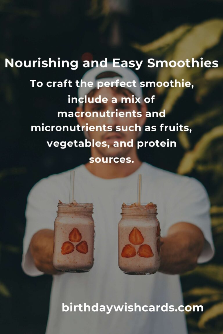 Easy Smoothie Recipes for Busy Single Parents: Nourishing and Time-Saving Blends