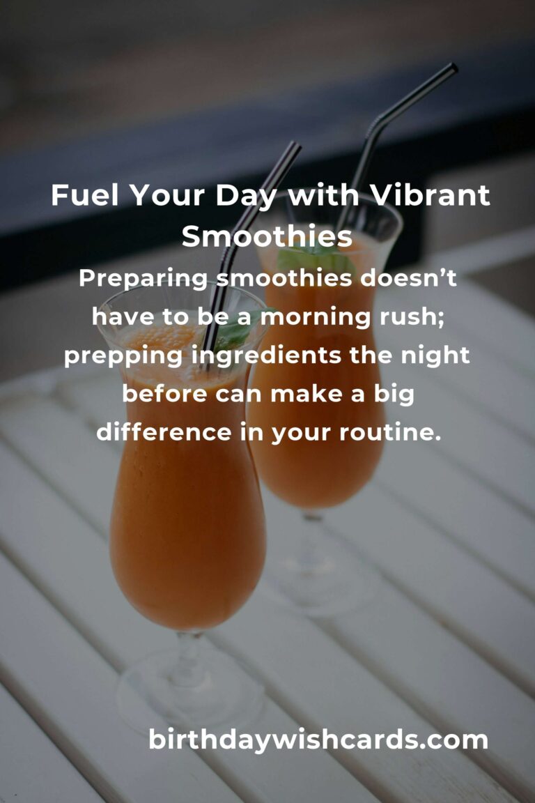 Easy Smoothie Recipes to Fuel Busy Teachers: Nourish Your Day with Every Sip