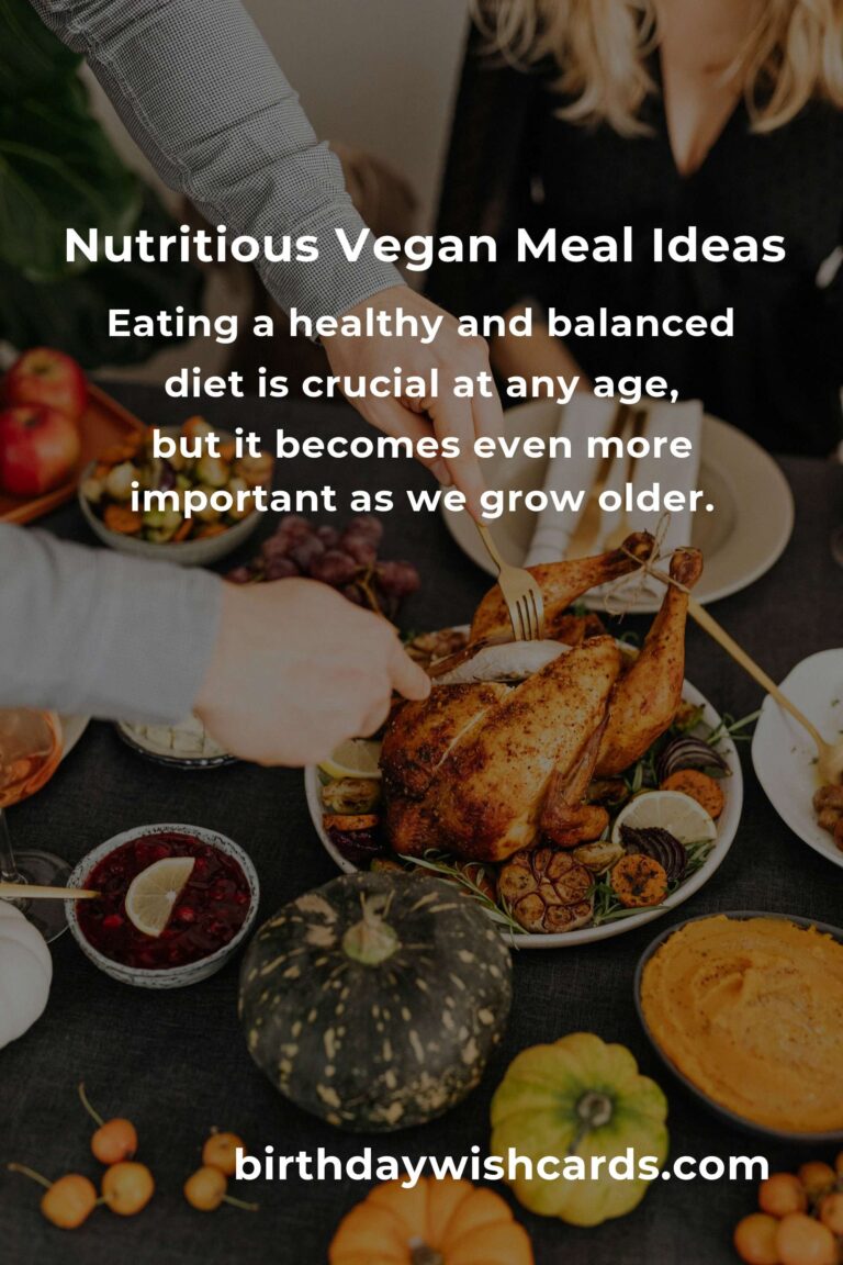 Easy Vegan Meals for Busy Seniors: A Guide to Nutritious and Simple Cooking