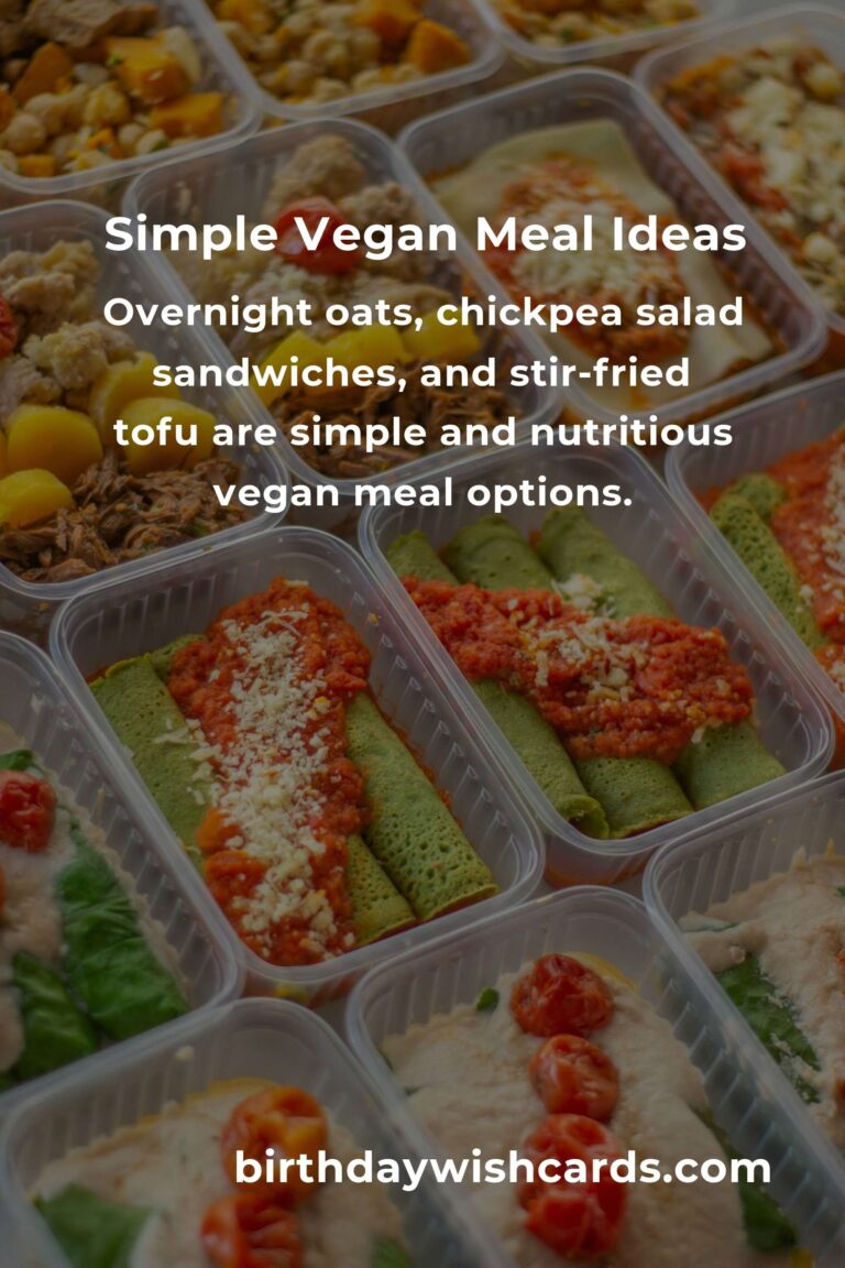 Easy Vegan Meals for Busy Teachers