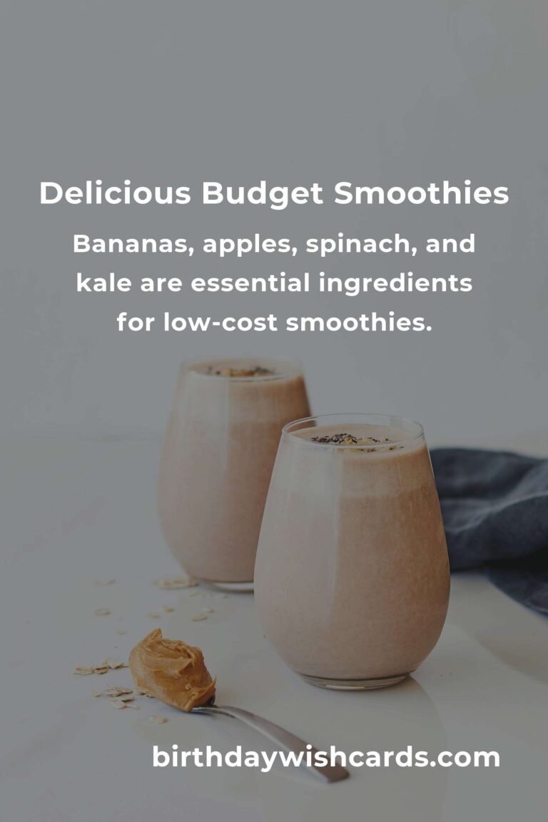 Easy and Budget-Friendly Smoothie Recipes for Busy Travelers