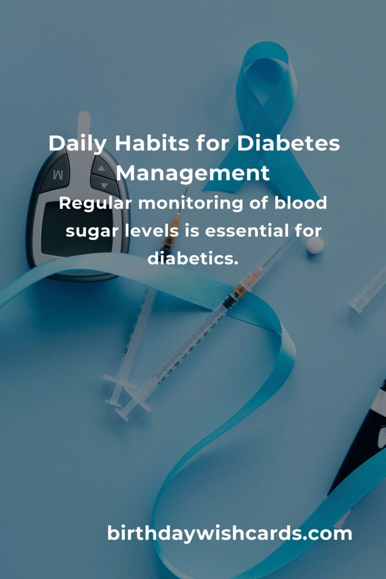 Effective Daily Habits for Managing Diabetes in Beijing