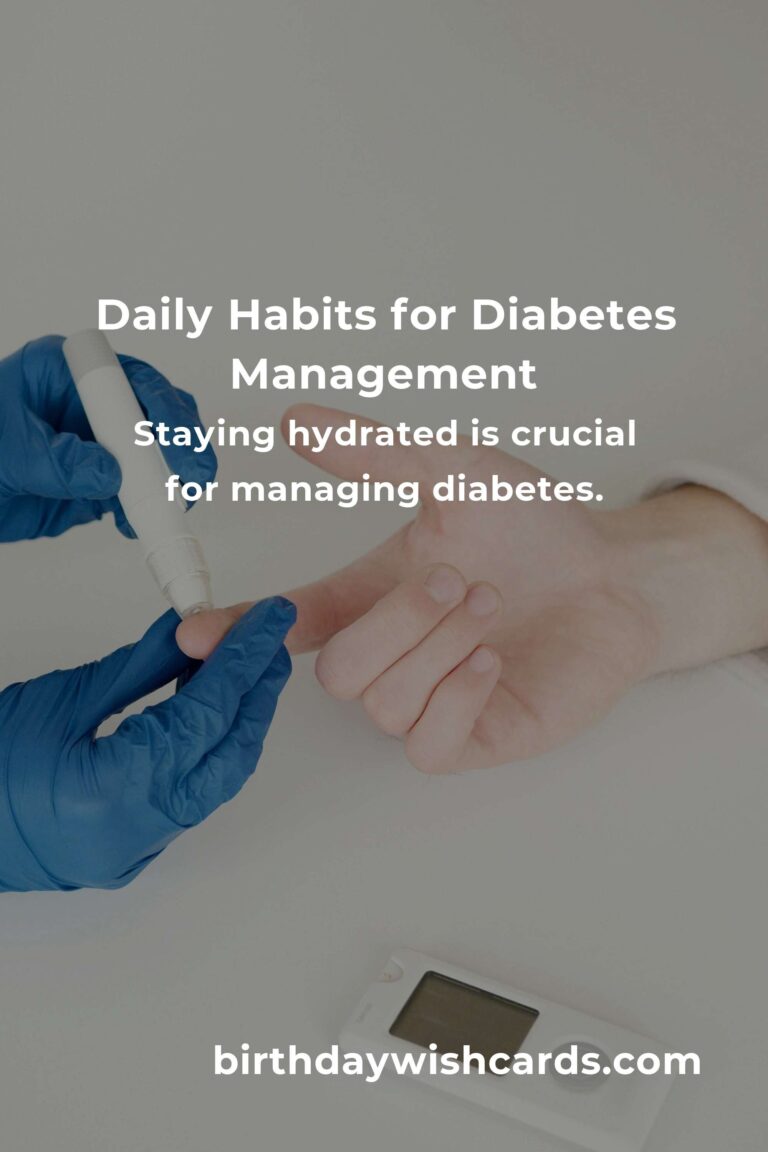 Effective Daily Habits for Managing Diabetes in Beijing