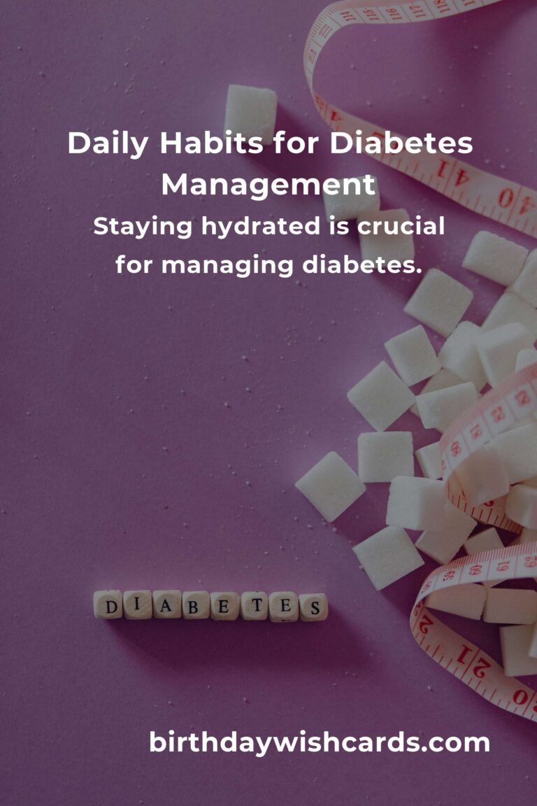 Effective Daily Habits for Managing Diabetes in Beijing