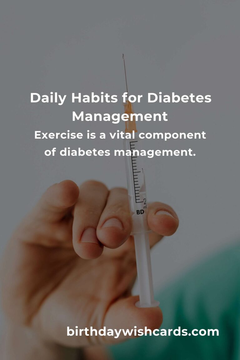 Effective Daily Habits for Managing Diabetes in Beijing