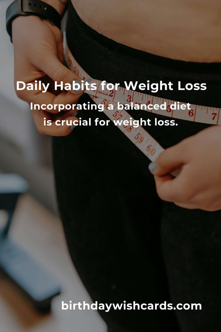 Effective Daily Habits for Weight Loss in Basel