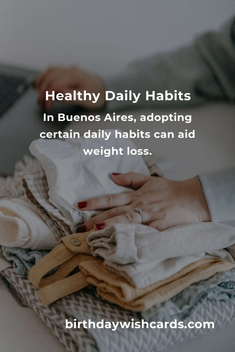 Effective Daily Habits for Weight Loss in Buenos Aires
