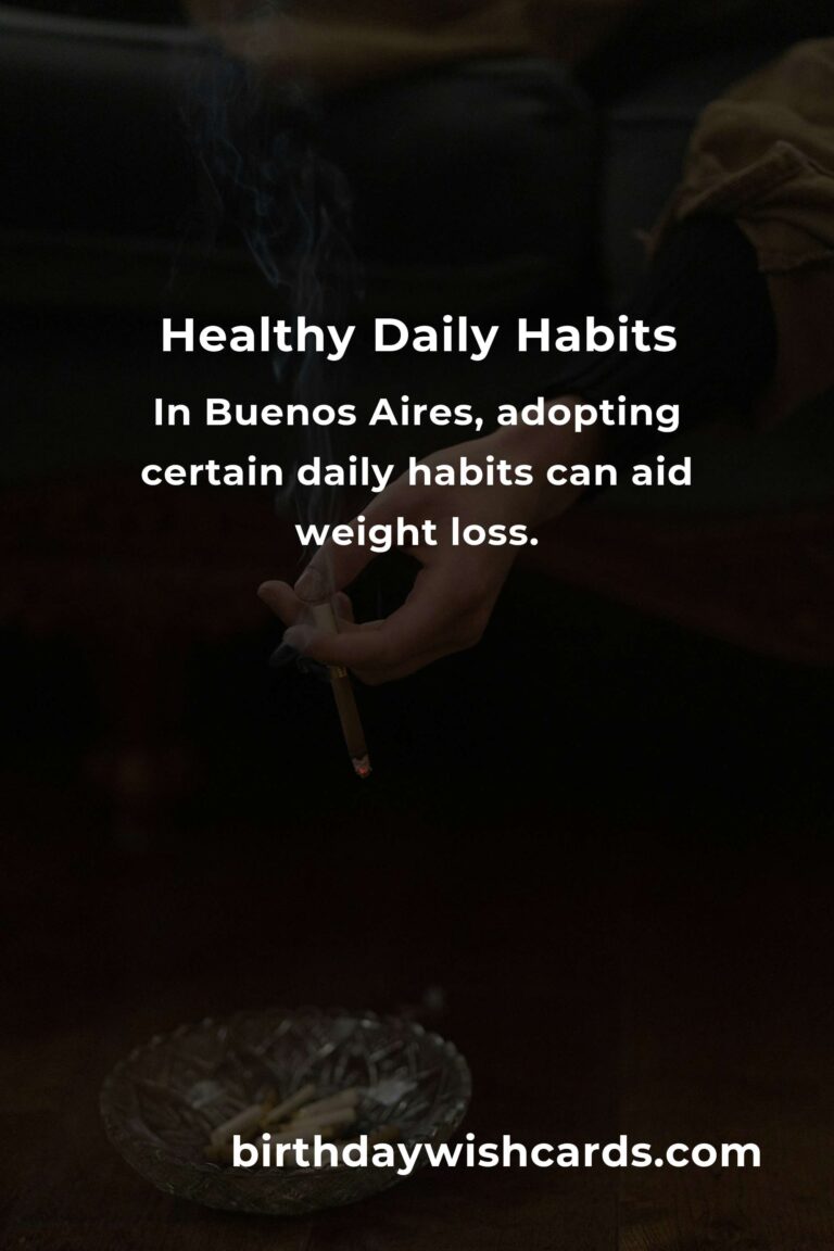 Effective Daily Habits for Weight Loss in Buenos Aires