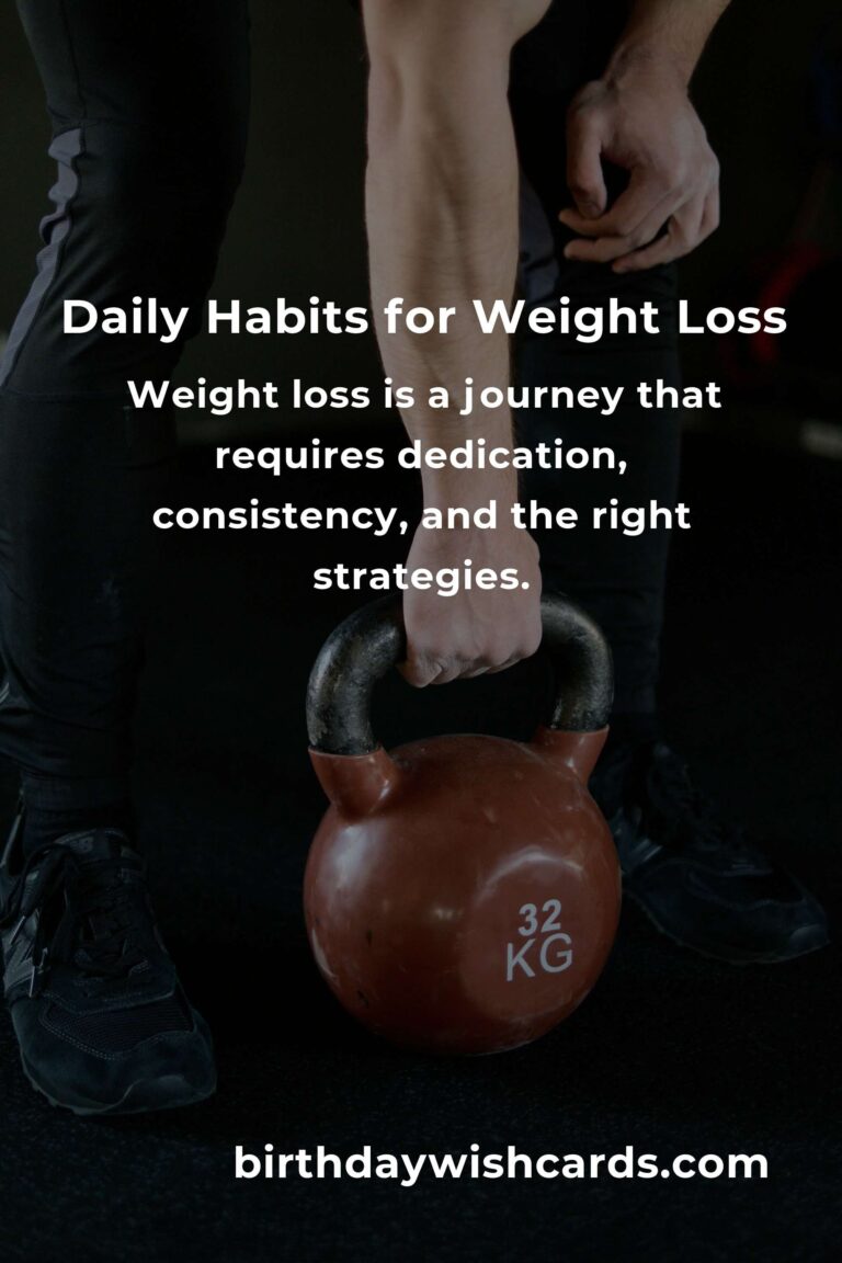 Effective Daily Habits for Weight Loss in Kigali