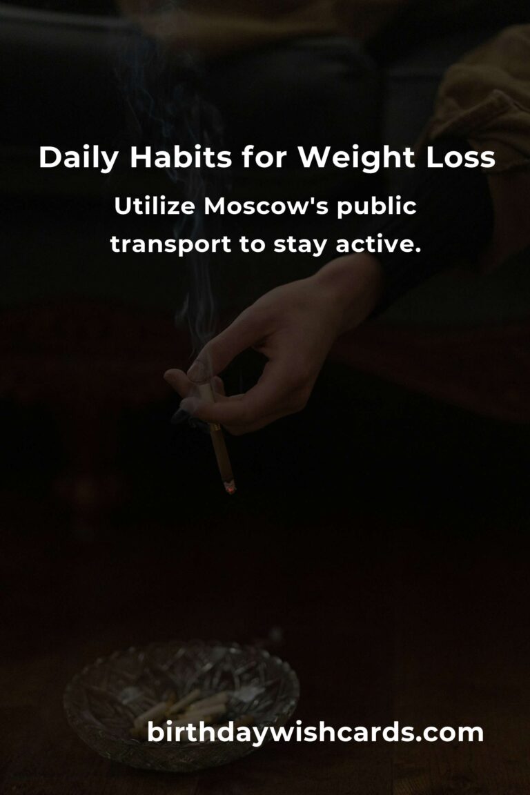 Effective Daily Habits for Weight Loss in Moscow