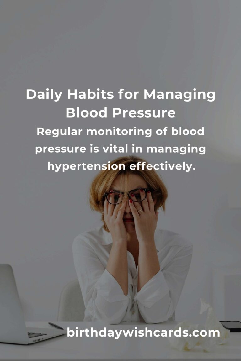 Effective Daily Habits to Manage Blood Pressure in Singapore