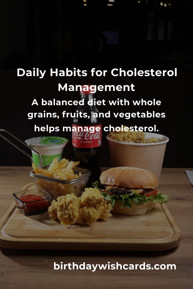 Effective Daily Habits to Manage Cholesterol in London