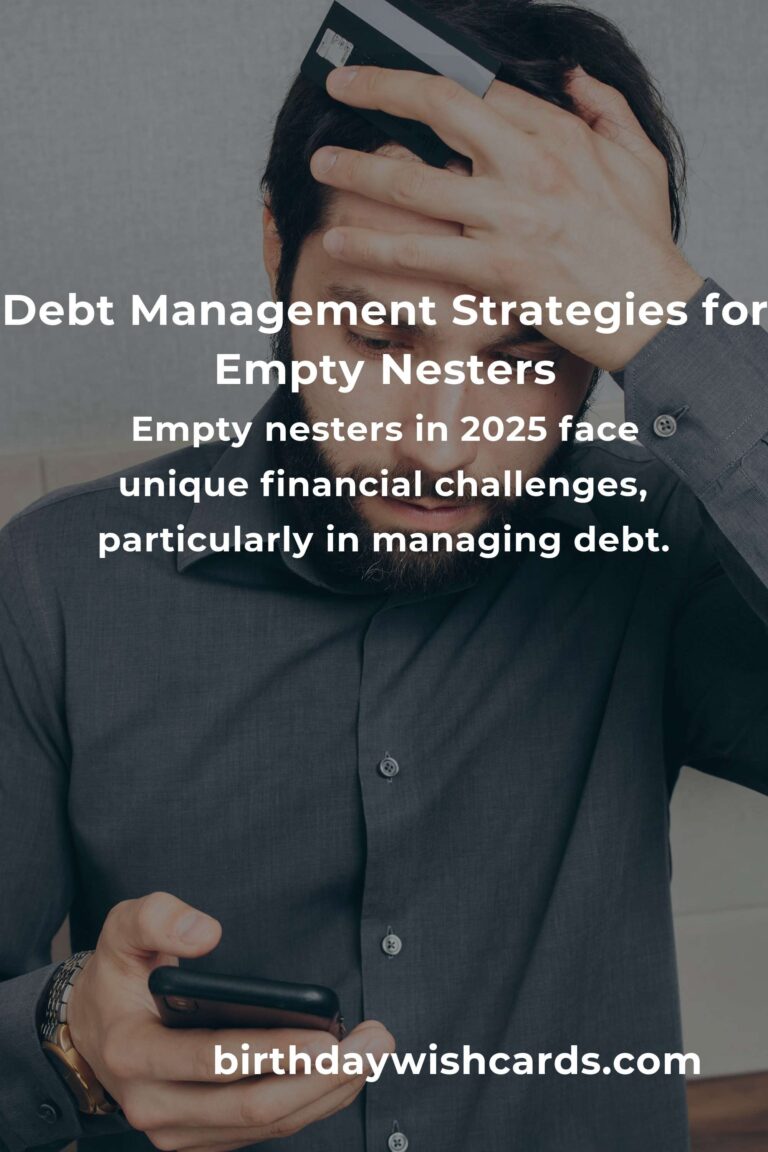 Effective Debt Management Tips for Empty Nesters in 2025